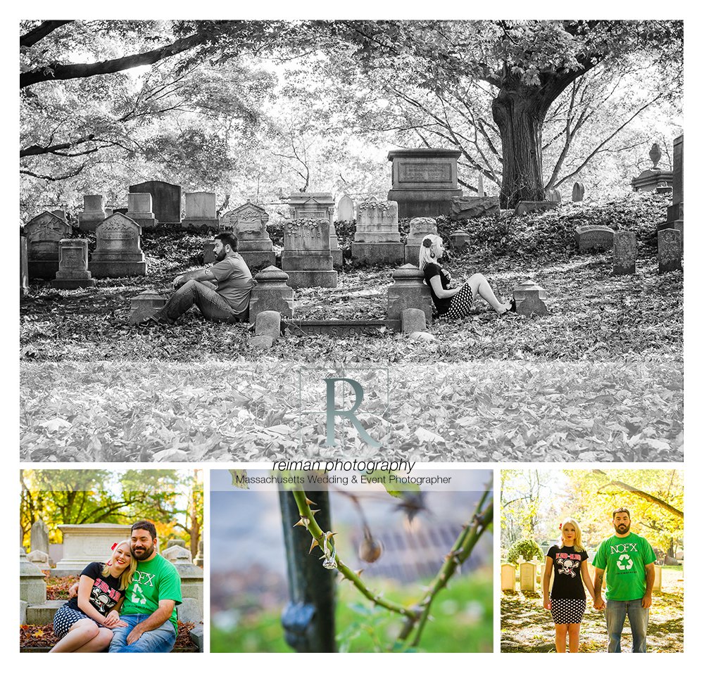 Mount Auburn Cemetery Engagement Session