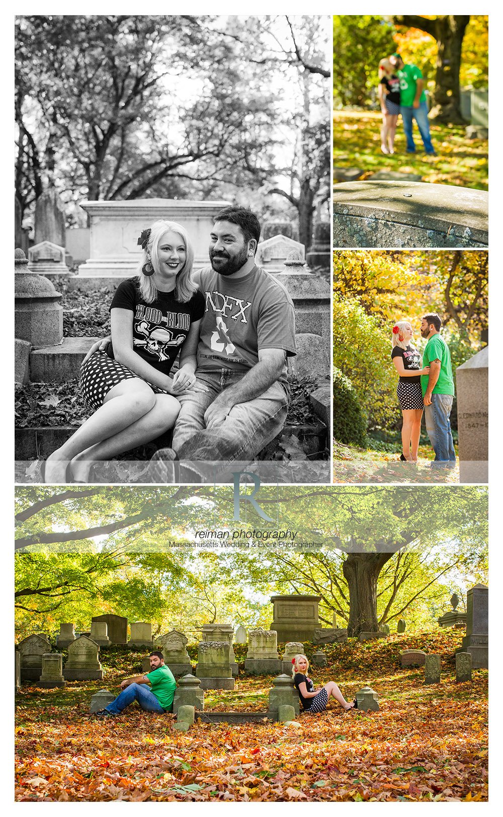 Mount Auburn Cemetery Engagement Session