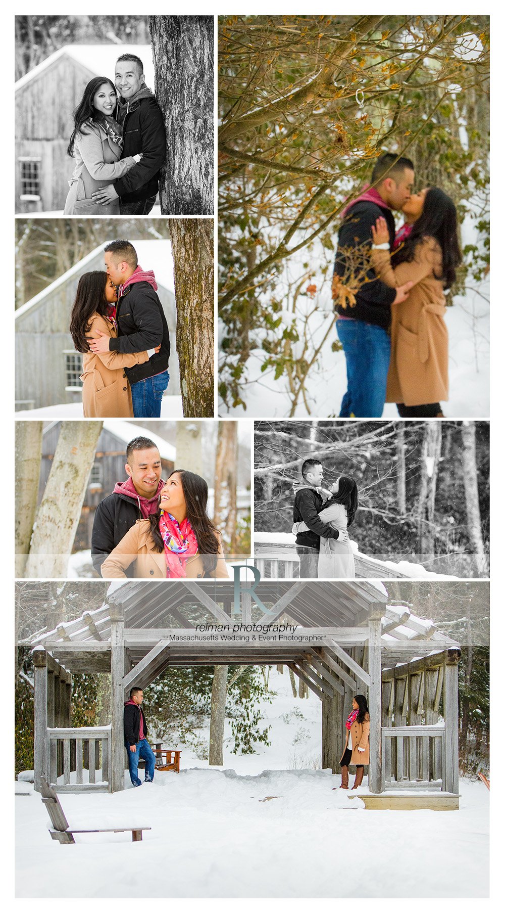 Winter Engagement At Moore State Park