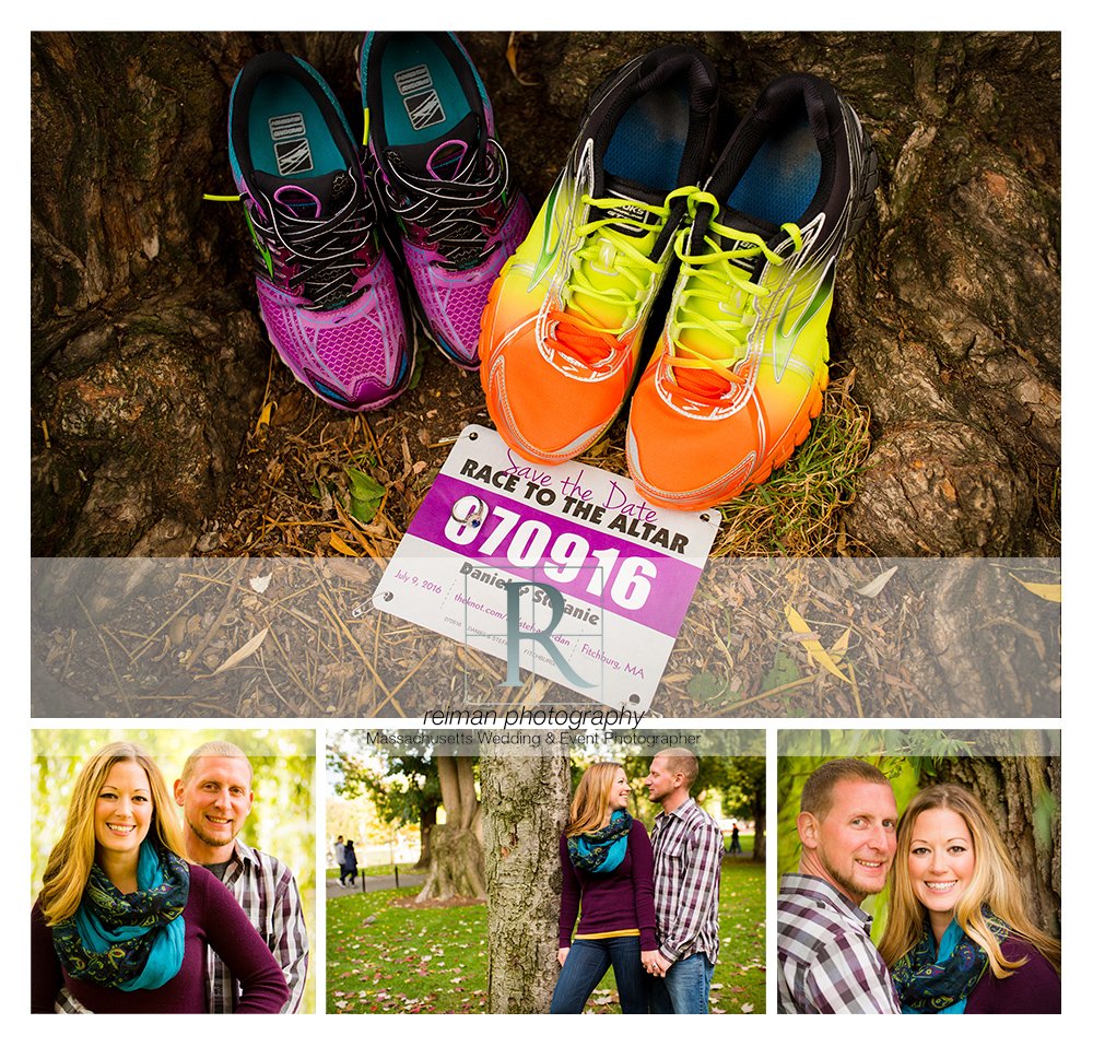 Reiman Photography, engagement, Boston Public Garden, Autumn, Fall, runner, purple