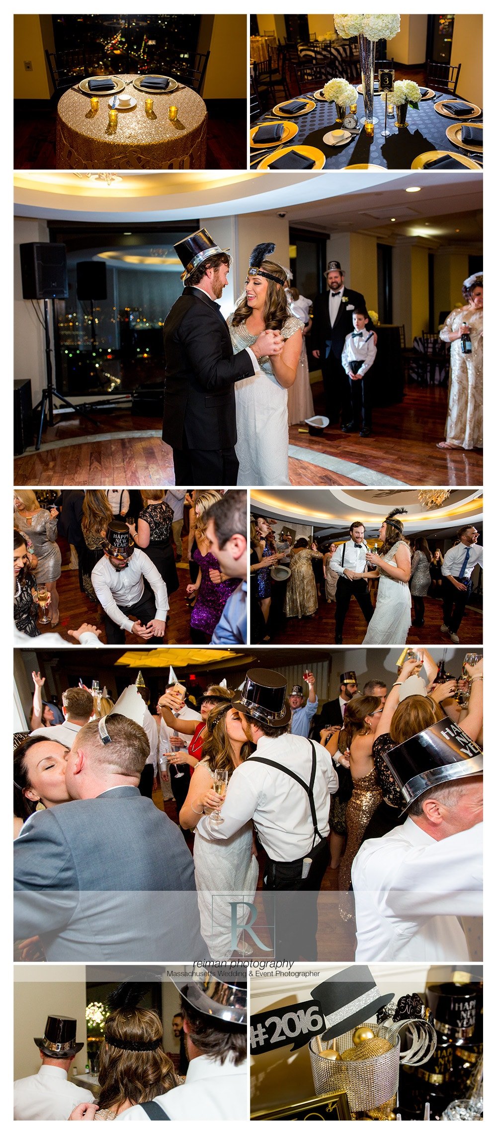 Wedding, New Years Eve, The State Room, Boston, Reiman Photography