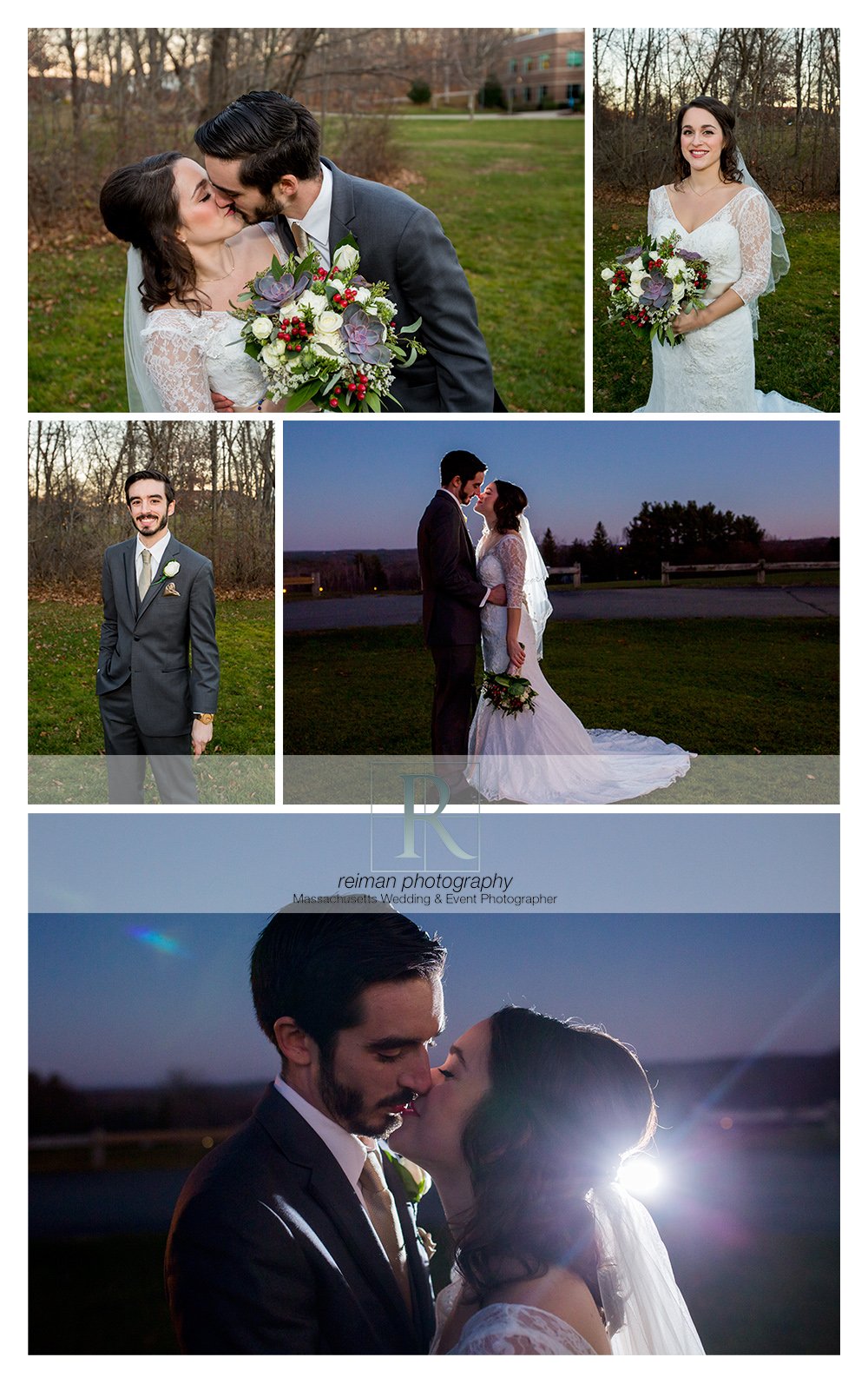 Reiman Photography, wedding, Wachusett Country Club, winter