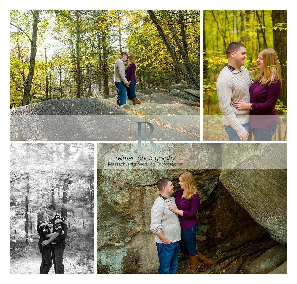 Purgatory Chasm, Engagement Session, Fall, Sutton, Reiman Photography