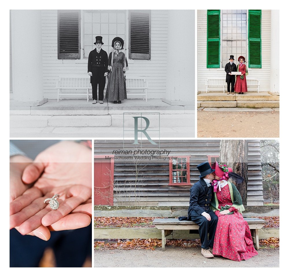 Old Sturbridge Village Engagement Session, Sturbridge, OSV, Reiman Photography