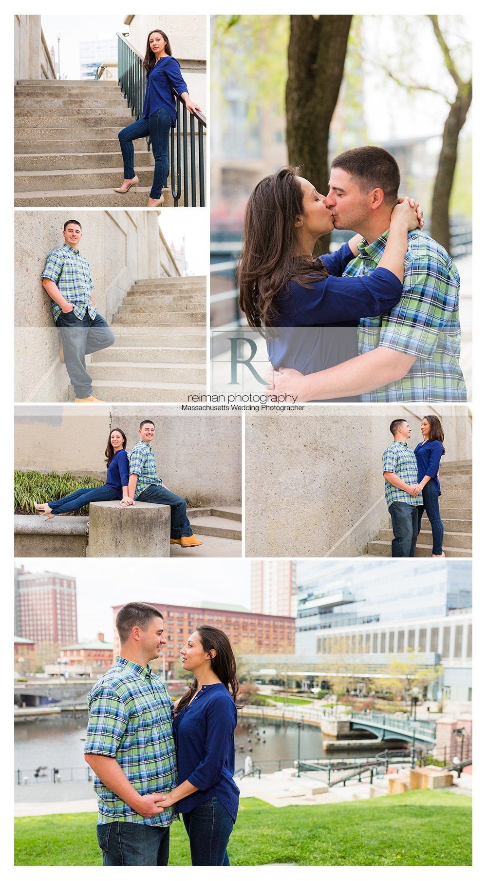 Waterplace Park Engagement, Providence, Rhode Island, Reiman Photography