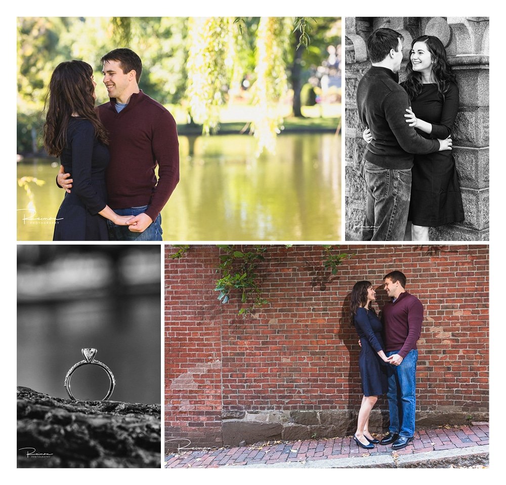 Boston Engagement Session, Fall, October, Reiman Photography, Acorn Street, Public Garden