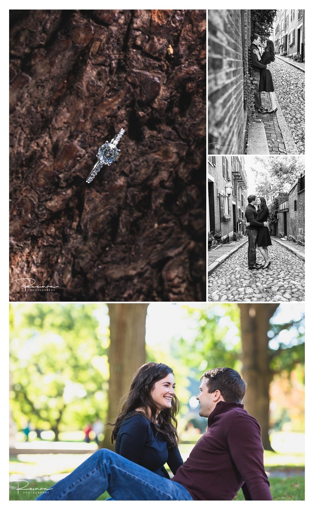 Boston Engagement Session, Fall, October, Reiman Photography, Acorn Street, Public Garden