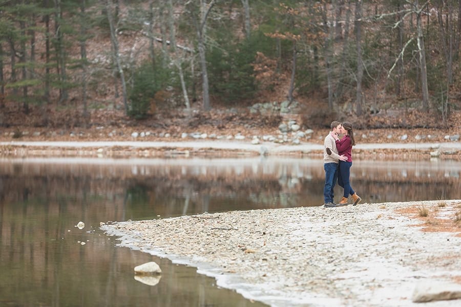Walden Pond, Engagement Session, Reiman Photography, Concord, Massachusetts, December