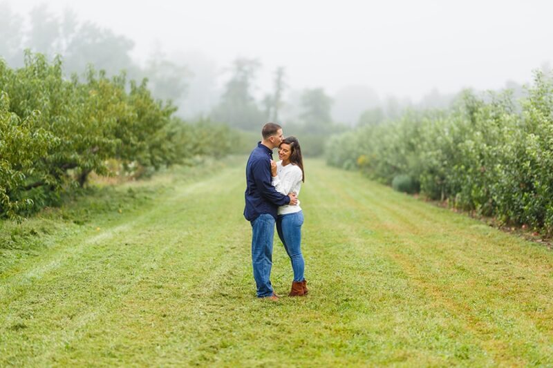 Engagement Session for Hilary and Anthony Woodstock Orchards, Engagement Session, Apple Orchard, Reiman Photography