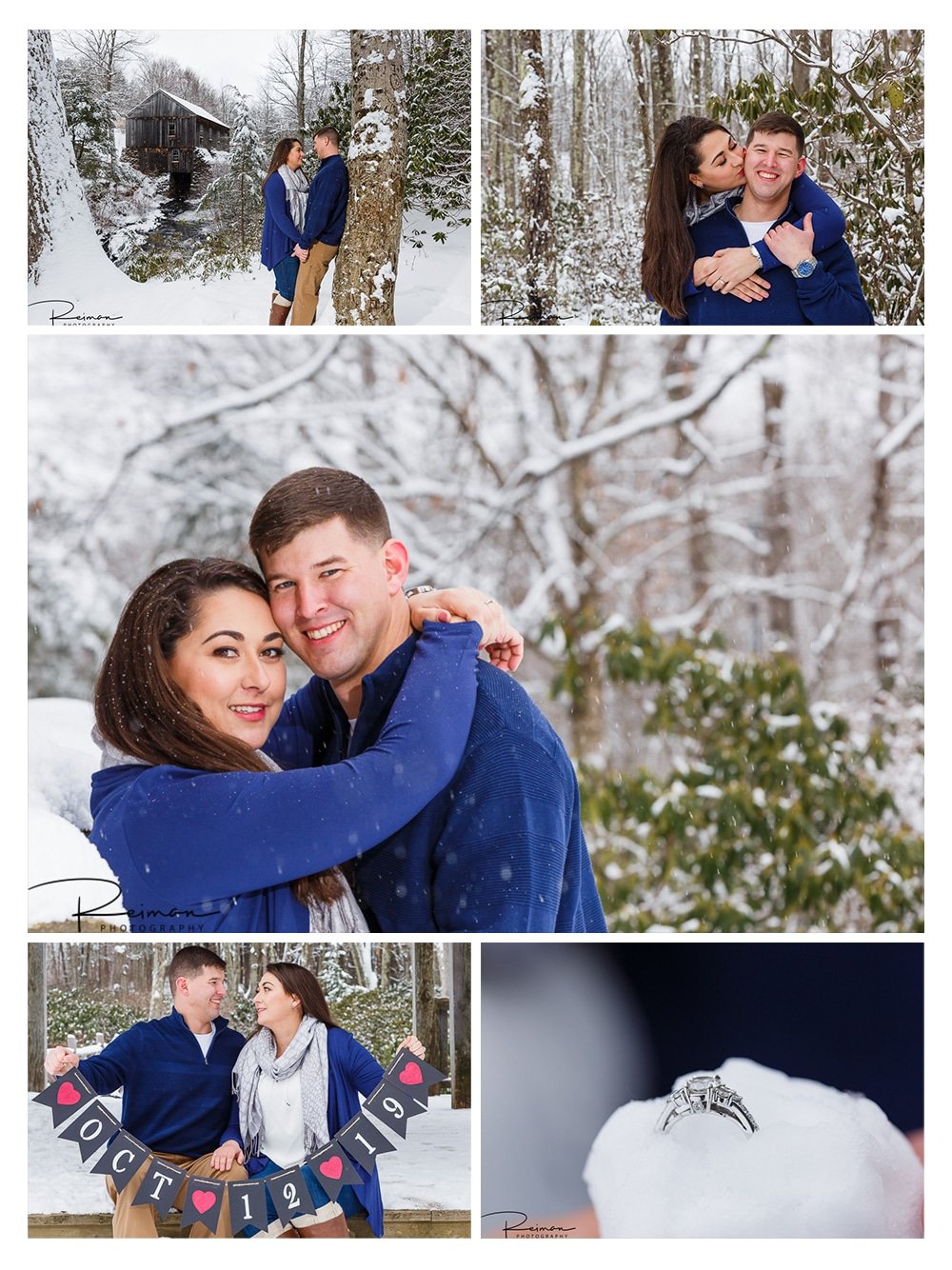 Winter, Engagement, Snow, Reiman Photography, Moore State Park