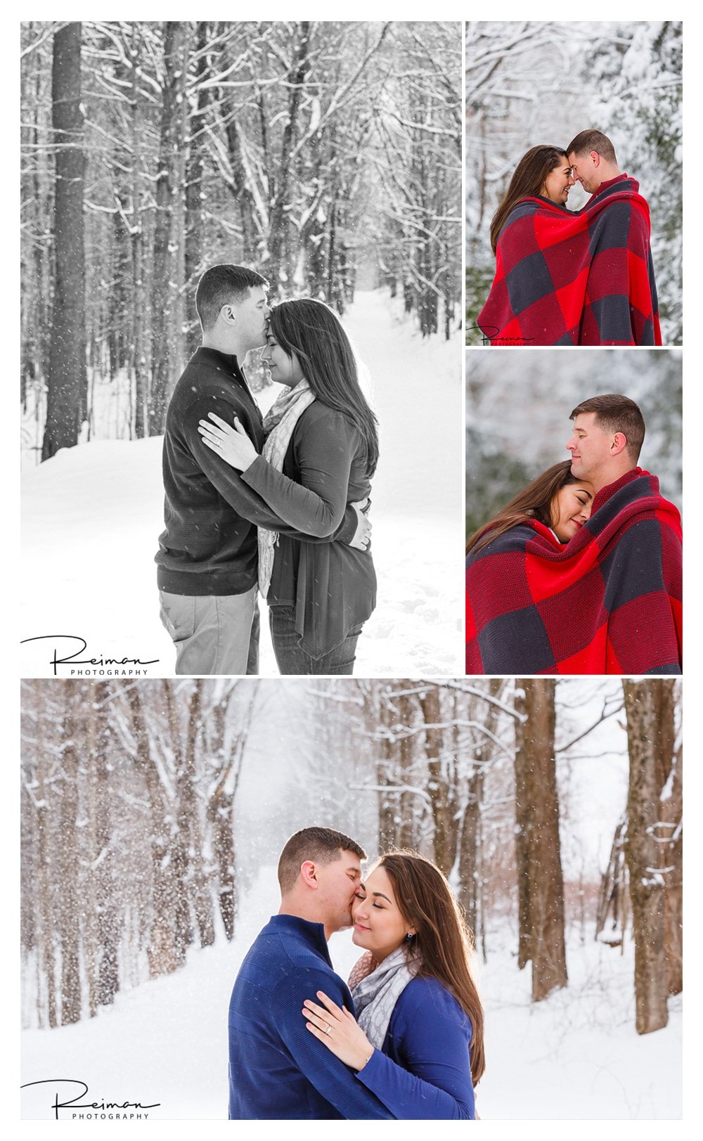 Winter, Engagement, Snow, Reiman Photography, Moore State Park