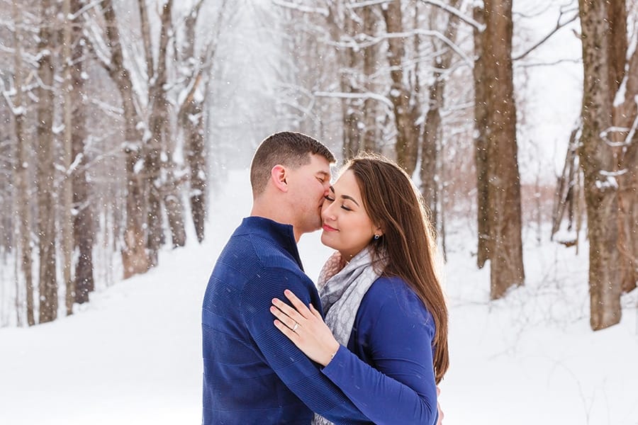 Winter, Engagement, Snow, Reiman Photography, Moore State Park