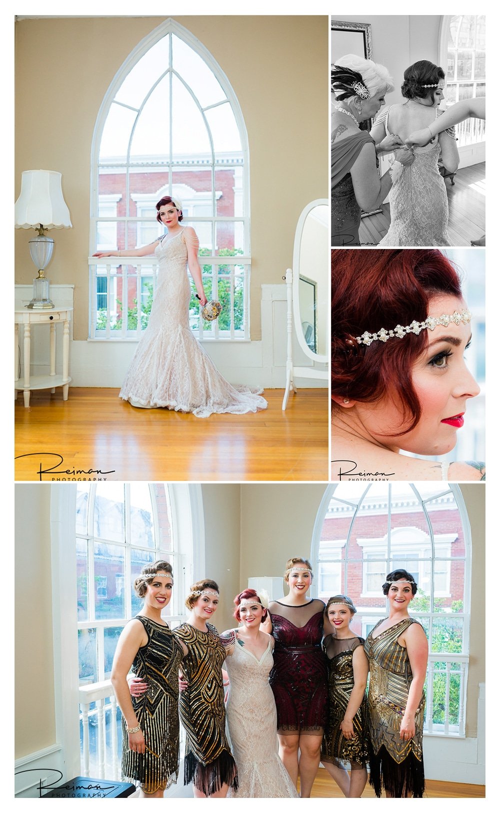 Colonial Hall at Rockafellas, Salem, Wedding, Reiman Photography, 1920's Inspired