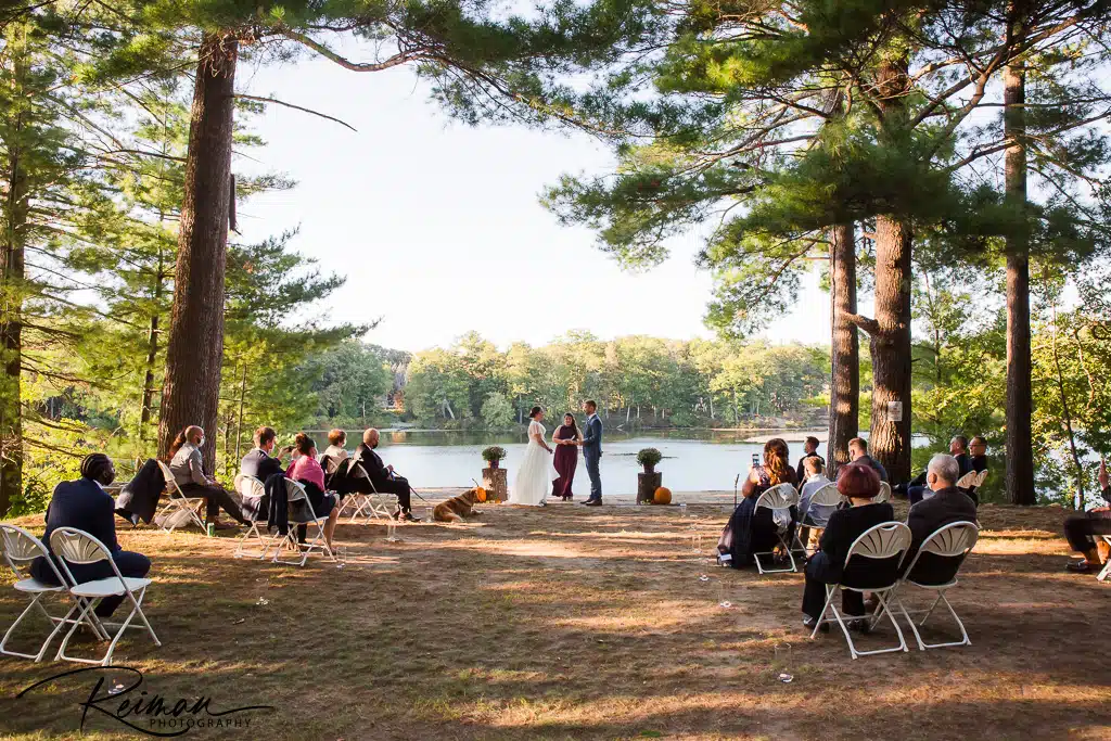 Wedding, Wedding Ceremony, Reiman Photography, Lake Wedding, Love in the time of COVID