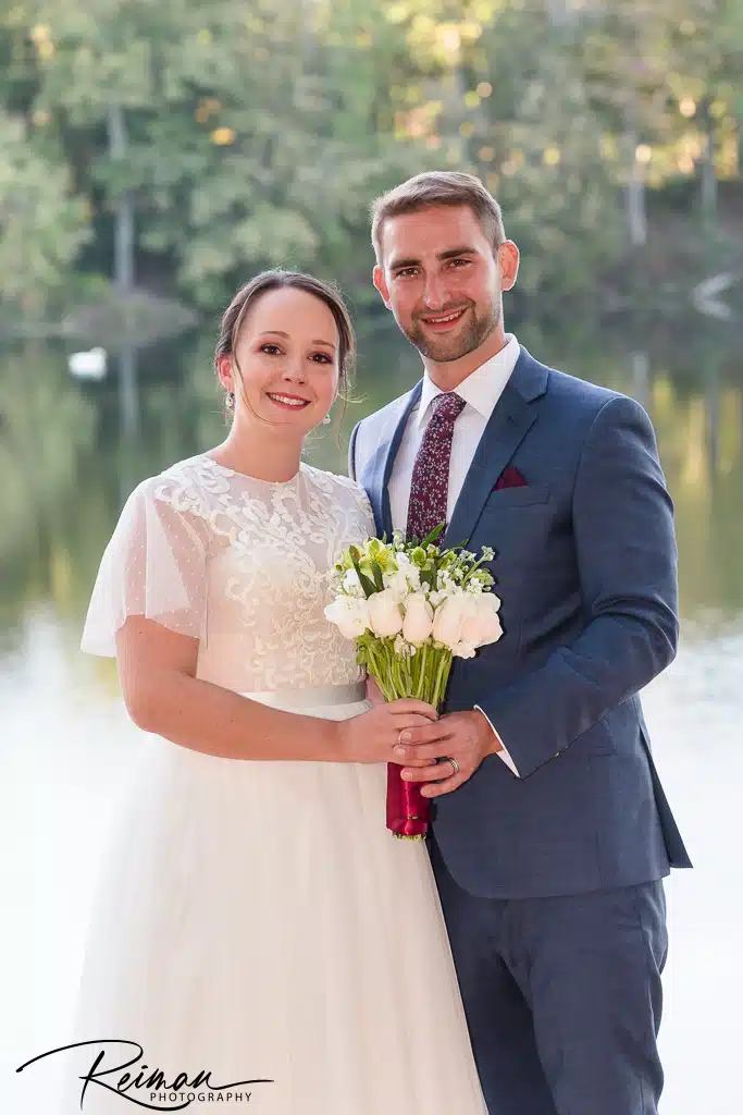 Wedding, Wedding Ceremony, Reiman Photography, Lake Wedding, Love in the time of COVID