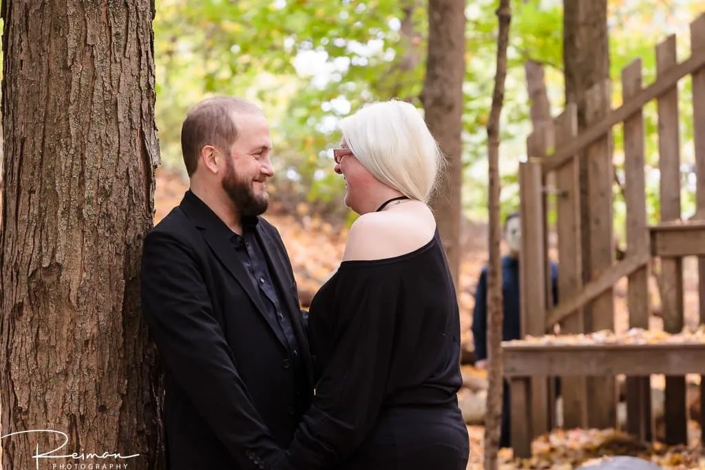 Engagement Session, Halloween, Fall, Reiman Photography