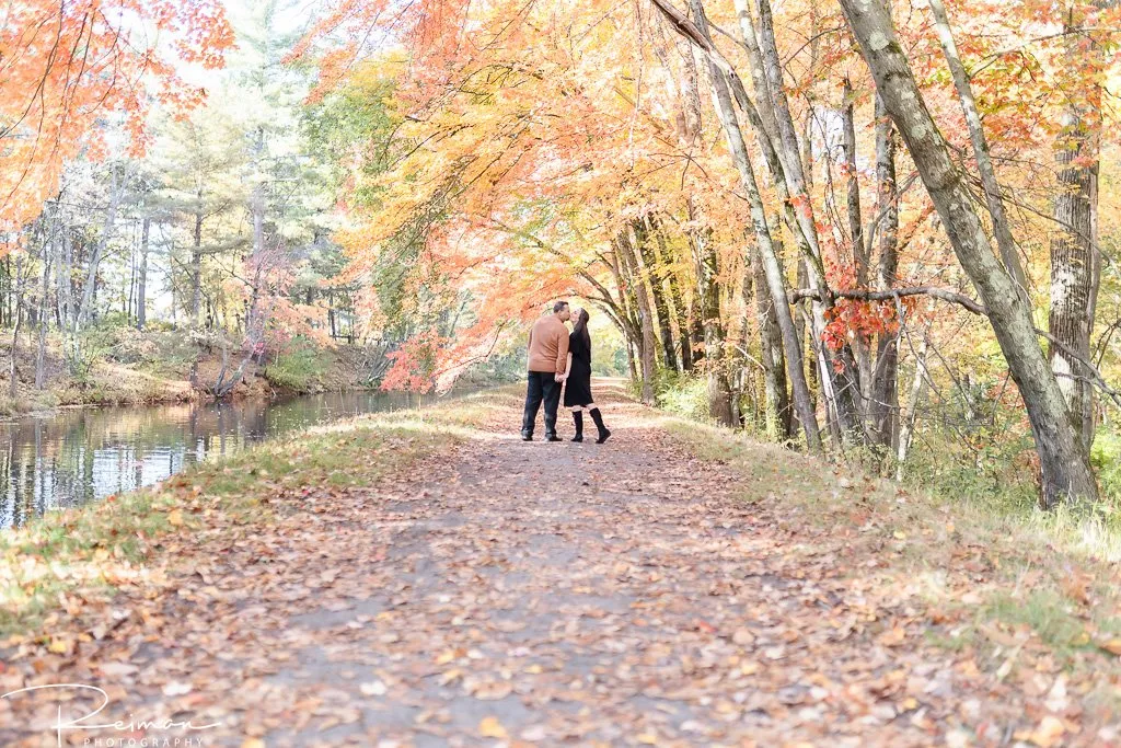 Mine Falls Park, New Hampshire, Reiman Photography, Engagement Session, Fall, Foliage