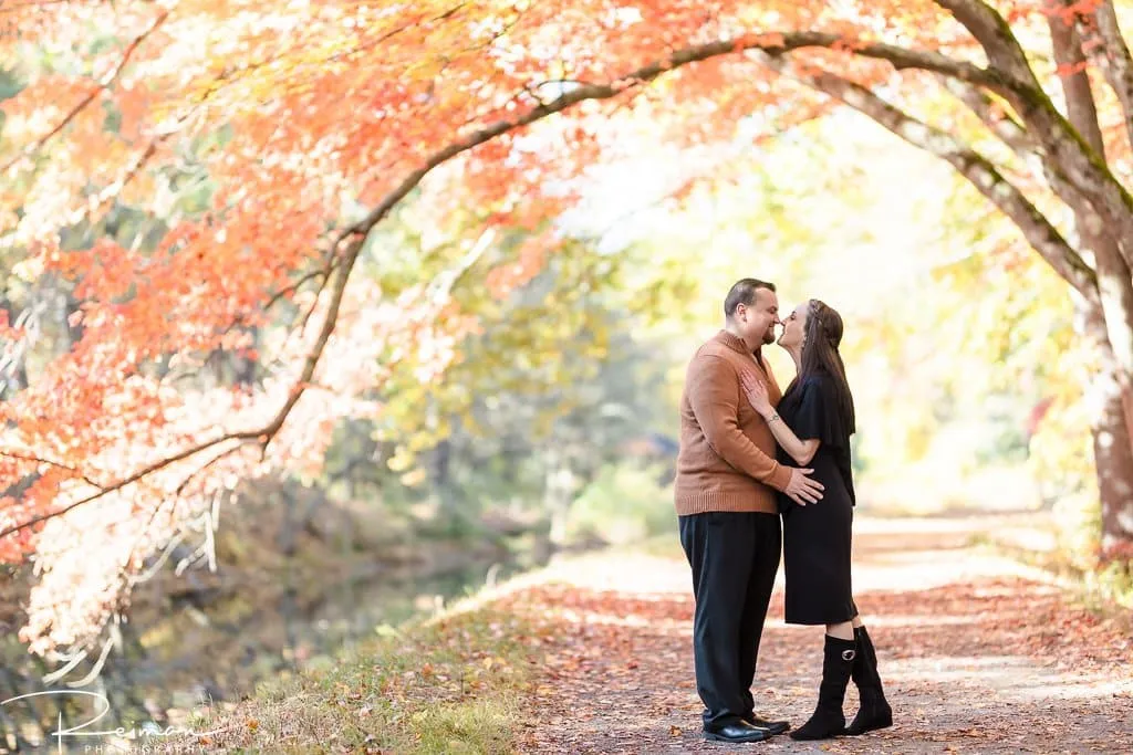 Mine Falls Park, New Hampshire, Reiman Photography, Engagement Session, Fall, Foliage