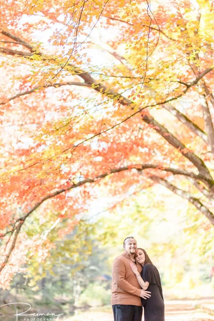 Mine Falls Park, New Hampshire, Reiman Photography, Engagement Session, Fall, Foliage