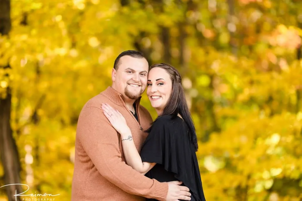 Mine Falls Park, New Hampshire, Reiman Photography, Engagement Session, Fall, Foliage